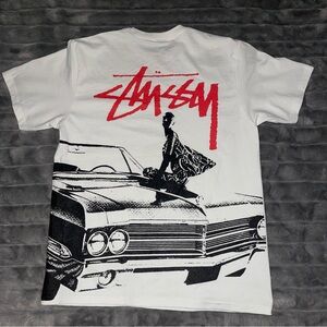 stussy white tee